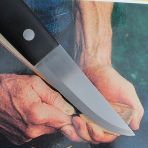 Large Carving knife, Linen Micarta